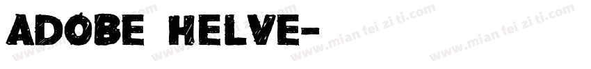 adobe helve字体转换